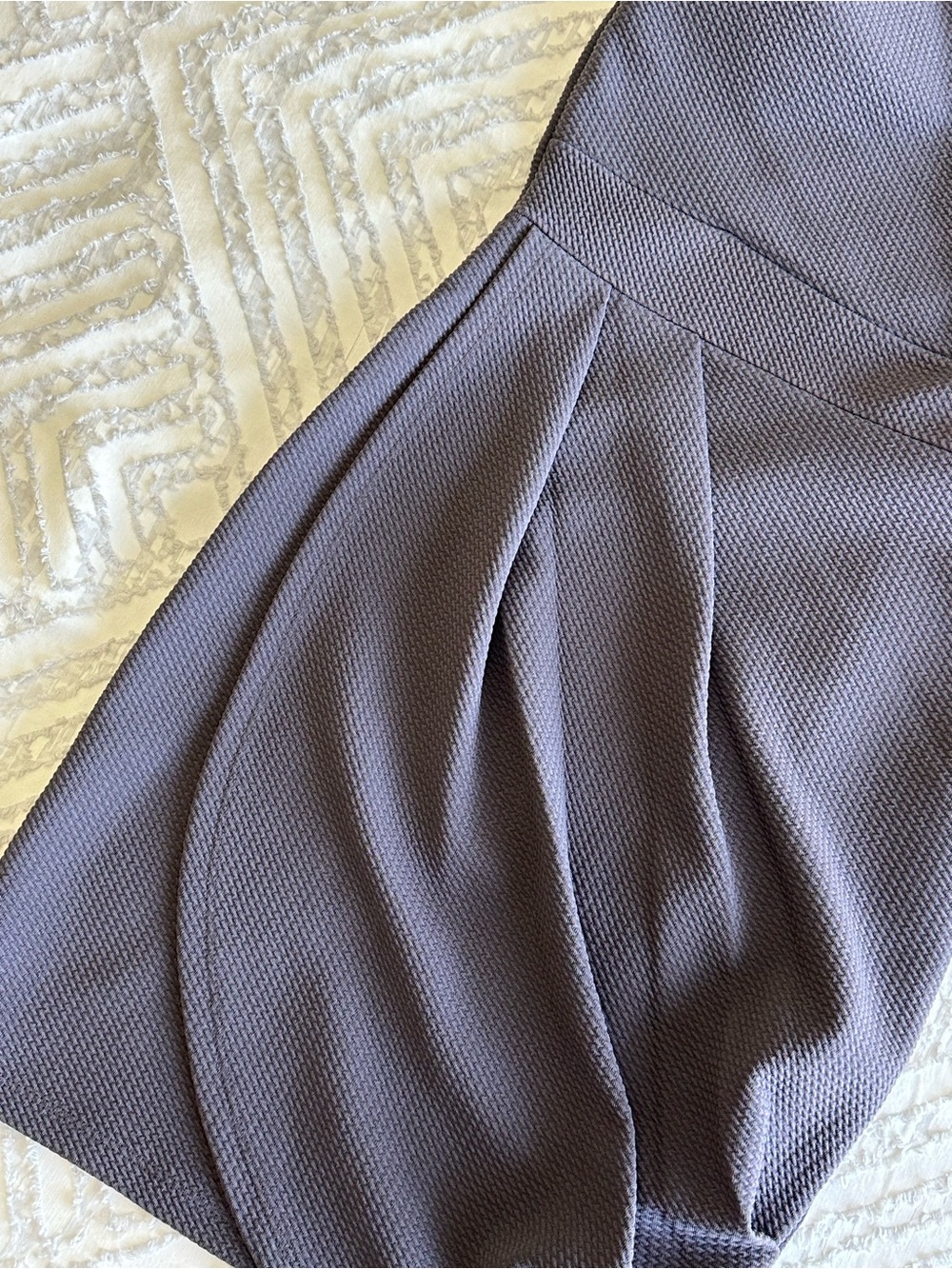 Textured V-Neck Mini Dress - Picture 3 of 5